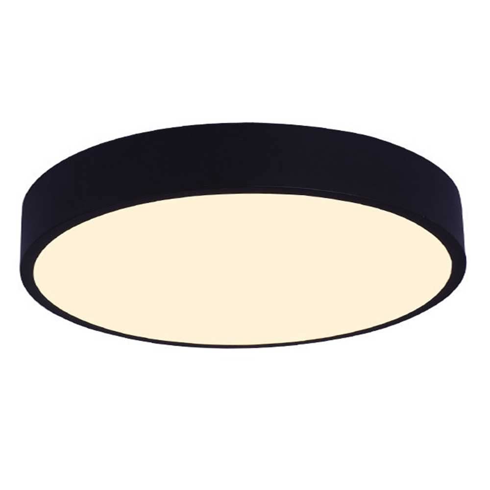 Lustre plafonnier LED mince 1.9 po et lampe plate moderne pour salon et chambre