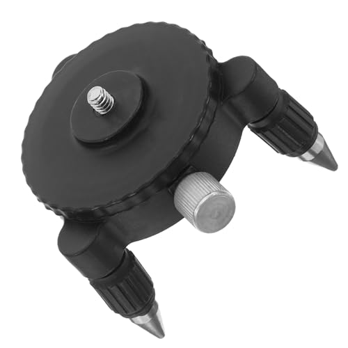 Garneck Universelle Nivellierhalterung mit Feinjustierung Stabiler Montagebasis aus Langlebigem Material Wandhalterung für Kreuzlinienlaser und Rotationslaser