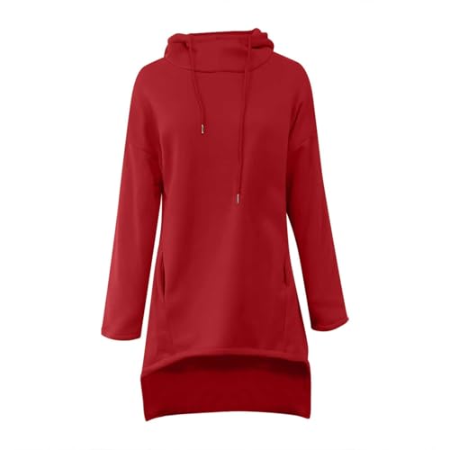 Sweatshirt avec poche cordon de serrage coupe longue - 5