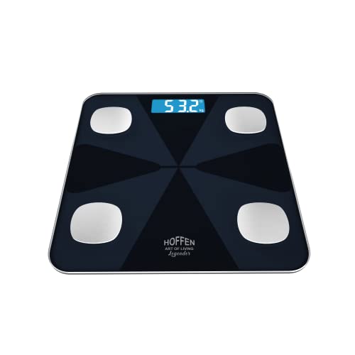 Image of Hoffen (Made in India) HO19 Electronic Digital Personal Body Bathroom Weighing scale, Weight machine Battery Included, 2 Years Warranty (HO 19 RE) (HO 19 RE)