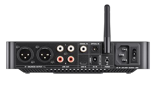 Image of FiiO K13 R2R Desktop DAC & Headphone Amp, High-Fidelity 24Bit R2R DAC, Powerful 2400mW Output, LDAC Bluetooth Streaming, Dual Power Supply, 10-Band PEQ, Balanced XLR & RCA Audio Output (Black)
