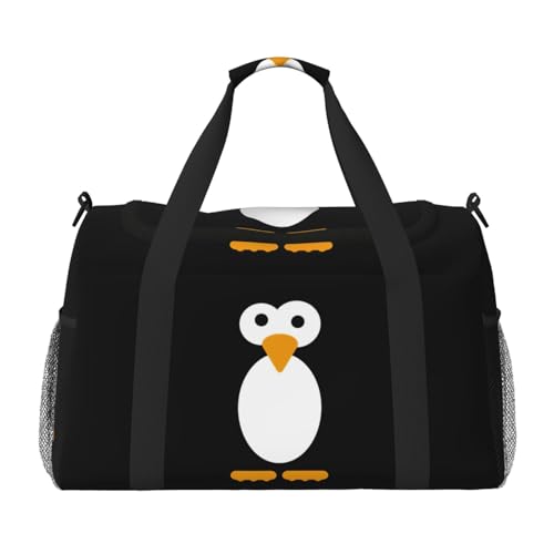 Sac de yoga pingouin noir idéal pour vos séances de sport et voyages