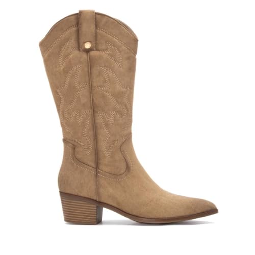 XTI - Botas Camperas Mujer Beige - Calzado Cómodo y Versátil - Moda casual - Modelo 14430803...