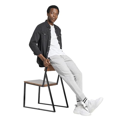 adidas Mens Essentials Logo Fleece Joggers Training Casual Drawstring - Grey4