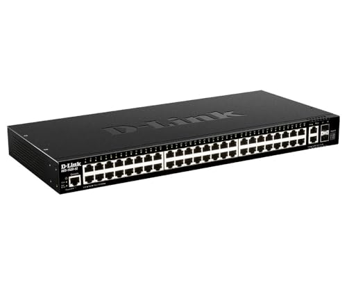 Image of D-Link 52-Port Gigabit Ethernet Switch Next-Gen Layer 3 Stackable Smart-Managed, 48x Ports, 2X 10GBase-T, 2X 10G SFP+ Ports (DGS-1520-52)