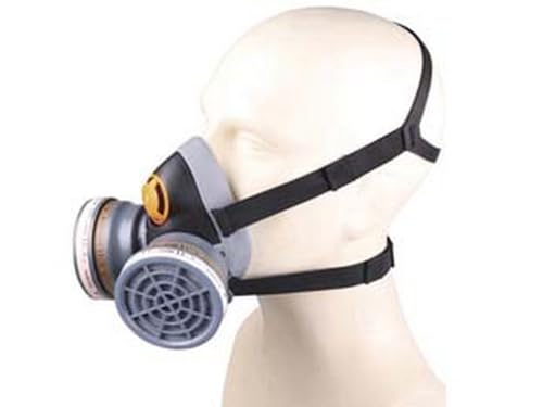 1PEZZO SEMIMASCHERA M6400 JUPITER IN POLIPROPILENE E TERMOPLASTICA C/FILTRI - taglia M/L