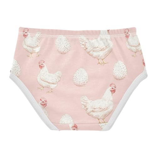 Wusikd Chickens Eggs Girls' Underwear Cotton Girls Briefs Soft Toddler Underwear 2T2