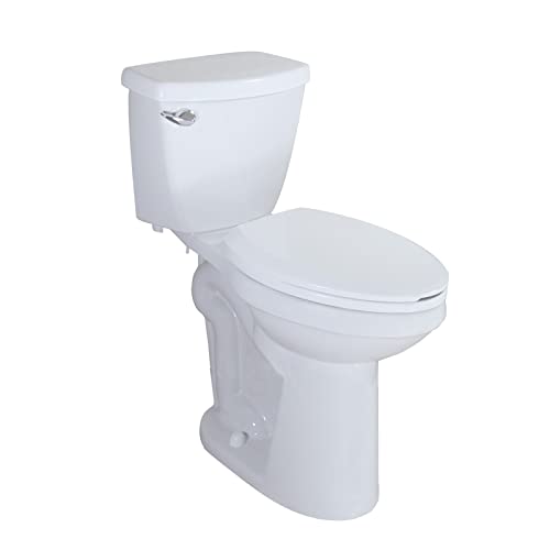 Winzo Wz5888Cu Extra Tall Toilet Two Piece 21.25" Elongated Bowl Front Left 3-Inch 1.28 Gpf For Seniors, Tall & Disabled People Bathroom White #TOP1