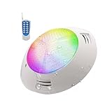 FINYQBET Luces para Alberca LED de 35W, RGB Impermeable IP68, Control Remoto Incluido, Decoración para Piscinas, Fuentes y...
