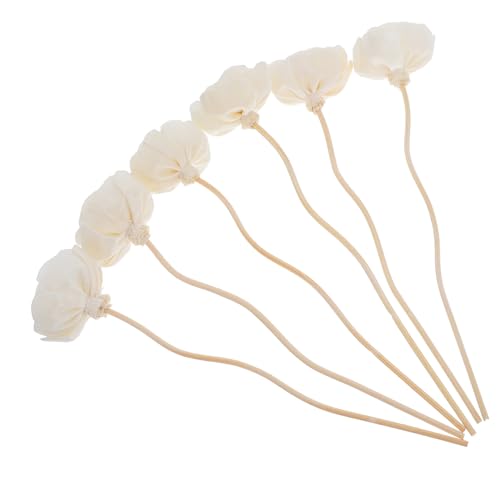 WOFASHPURET 6 Piezas Unidades Varillas Difusoras Ratán Flor Aromaterapia Base para Aceites Esenciales Ambientador Hogar Dormitorio Oficina