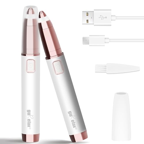 Épilateur sourcils femme gurelax sans douleur et haute précision LED USB