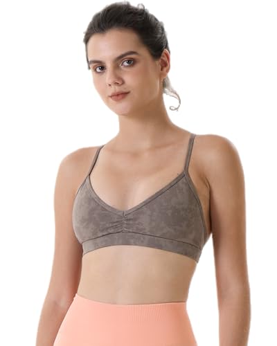 Image of AUROLA Mercury Workout Sports Bras Women Athletic Removable Padded Backless Strapy Minimal Crop Top