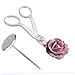 TOSSPER 2pcs / Set Torta del Chiodo del Fiore Fiore Sollevatori, Piping Fiore Forbici Cupcake Decor Strumenti di Cottura Strumenti per Icing Flowers Decoration