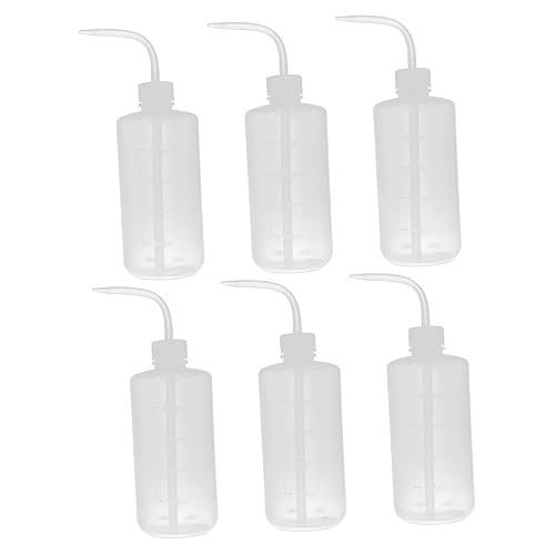 CIYODO Refillable Squeeze Bottles Plastic Washing Bottle for Shampoo Lotion Hair Dye Scale Safety Wash Bottle Set