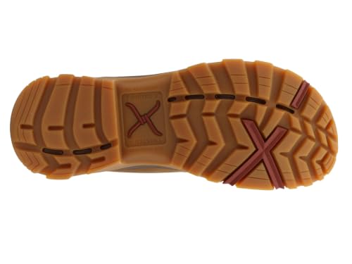Image of Twisted X Men's 6 inch Work Oblique Toe Boot, Moc Toe Nano Toe with CellSole