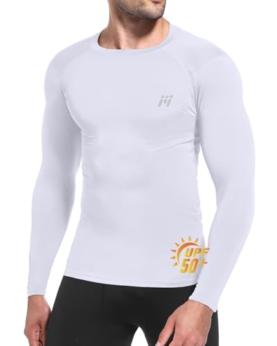 MEETWEE Herren Langarm Rash Guard UPF 50+ UV Tshirt Top Schwimmen Männer Surfen Schnelltrocknend Atmungsaktiv MEETWEE Herren Langarm Rash Guard UPF 50+ UV Tshirt Top Schwimmen Männer Surfen Schnelltrocknend Atmungsaktiv