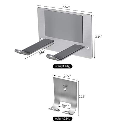 Fle Hair Dryer Holder Wall Mounted Self Adhesive, Sus 304 Stainless Steel Hair Blow Dryer Rack Organizer Compatible With Most Hair Dryers … #TOP3