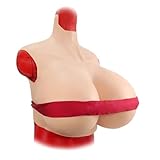 Adima Silicone Cuirasse Fausse Poitrine Modelage De Faux Seins À Col Haut Z Bonnet De Poitrine pour Drag Queen,Color2,Z
