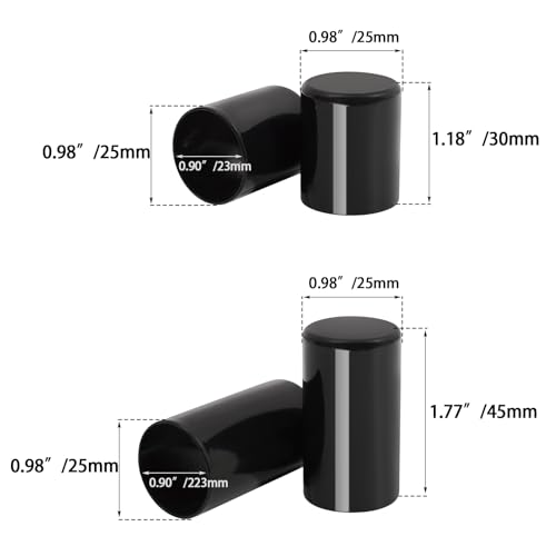 Image of Rear 4-Point DOCKING HARDWARE COVER KIT for Harley Touring 2009-2025,for Road Glide Road King Street Glide Electra Glide,Black /Set of 4 (2 Long&2 Short)