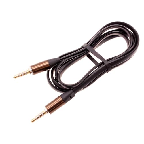 Cable Auxiliar 3.5mm con Jack para Audio Negro miniatura 1