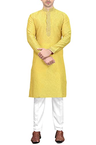 SK113 Men's Kurta Pajama Set Indian Traditional Party Wear Outfit3