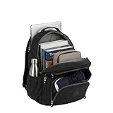 Mochila Grande 30L Nylon Impermeável Feminina Masculina Escolar Juvenil Notebook 15' — Mochila Preta Resistente com Múltiplos Bolsos, Leve, Casual e Reforçada para Escola e Viagens