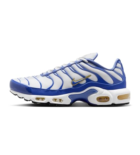 NIKE Air Max Plus TN Baskets pour homme, Blanc Varsity Maïs Lyon Bleu, 42.5 EU
