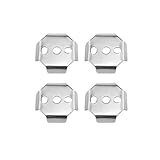 WSDMAVIS 4Pcs Stainless Steel Towel Bar Mounting Hardware Easy Install for Bathroom Towel Rack Toilet Roll Holder Tightening Screw Bracket Replacement Parts