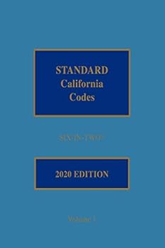 Hardcover Standard California Codes Six-In-Two 2020 Book