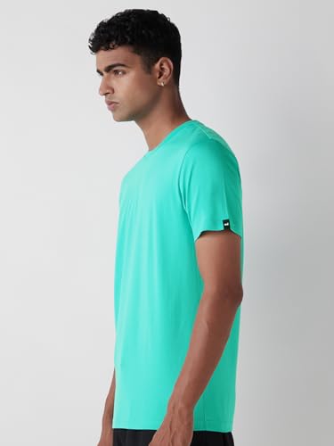 Image of Bewakoof Men's 100% Cotton Solid Regular Fit Half Sleeve Round Neck T-Shirt | Tshirt for Men Cotton| Casual Wear | Street Wear