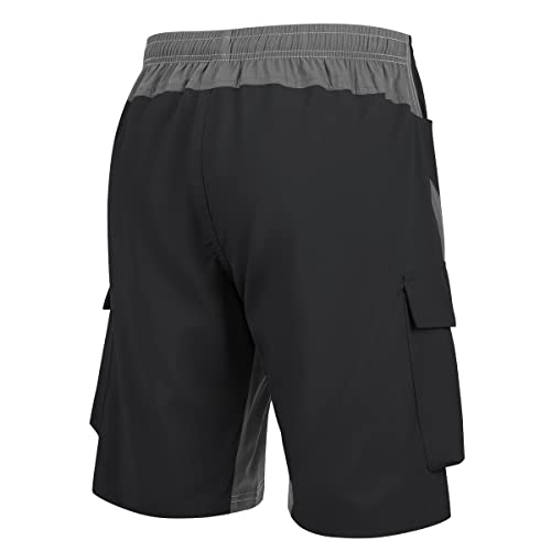 Image of VAYAGER Men's Hiking Cargo Shorts Lightweight Multi Pocket Casual Outdoor Travel Shorts for Fishing Camping