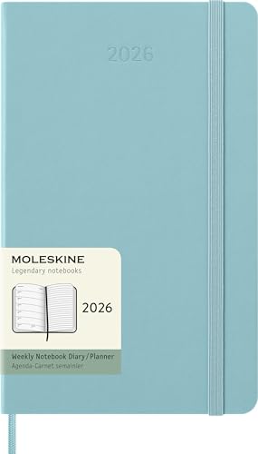 Moleskine Classic 12 Month 2026 Weekly Planner, Hard Cover, Large...