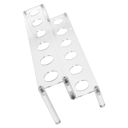 TOYZFRIENDY Soporte Acrílico 12 Agujeros para Conos de Helado y Sushi, para Uso en Cafeterías, Fiestas y Pastelerías, Expositor Vertical Multiuso