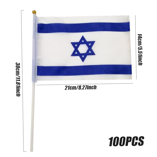Mini drapeau Israël lot de 100 petits drapeaux de bureau réunion internationale - 7