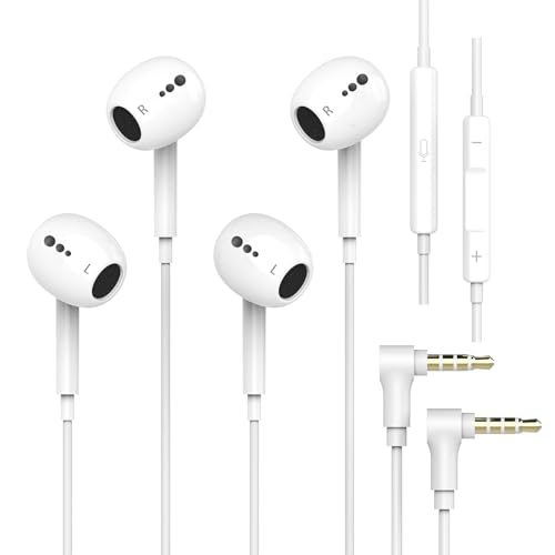 2 Pack Wired iPhone Earbuds In-Ear Headphones with 3.5mm Jack, Earphones with Microphone & Remote...