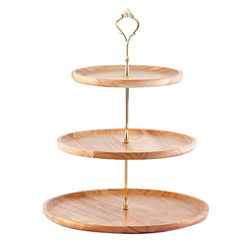 Design multistrato: supporto per cupcake in legno con sofisticata tecnologia di produzione, design multistrato, può contenere frutta, torte, piccoli snack e così via