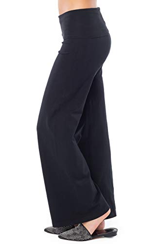 Hard Tail Women's Rolldown Wide Leg Pant Black S
