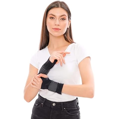 invera Adjustable Velcro Wrist Support Brace, Wrist Compression Sleeve, Unisex Wrist Protection Sleeve with Straps for Wrist Sprain, Carpal Tunnel, Arthritis, and Tendonitis (Medium, 1, Unit) Cover