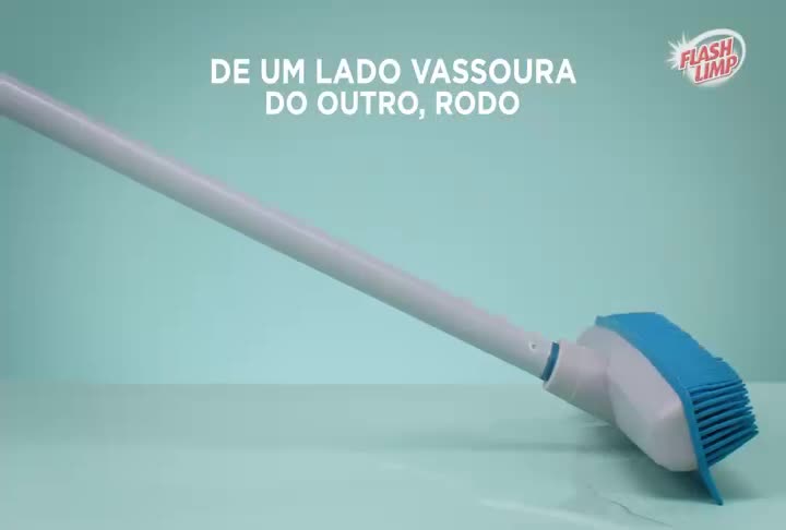 Flash Limp Vassoura Emborrachada com rodo