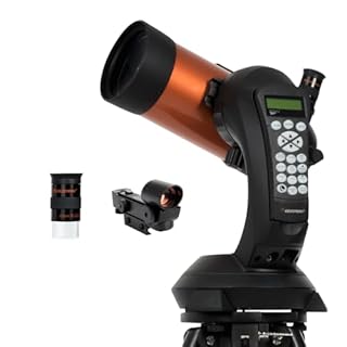 Celestron 11049 NexStar 4SE Computerised Maksutov-Cassegrain Telescope with Fully Automated Mount, SkyAlign Technology and XLT Coating, Black/Orange