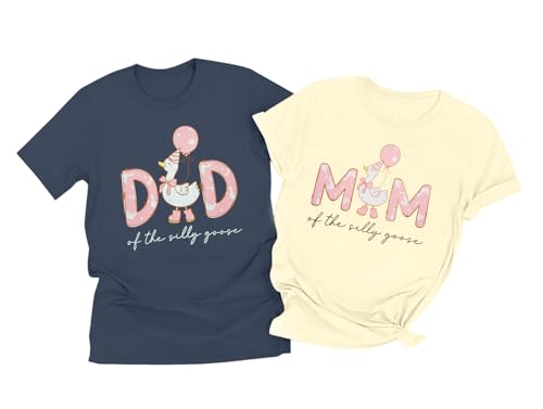 Silly Goose Shirt for Couple Family Birthday Matching Shirts Mom and Dad Tshirt Cute Family Vacation Tee