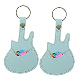 ノーブランド品 1 セット ギターピックバッグ バンジョーピック 保有者 ギターキーホルダー 場合 収納ケース キャリングケース アコースティック Pu