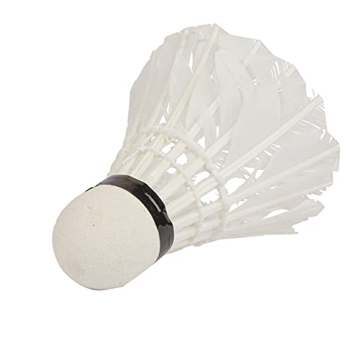 Image of Hipkoo Sports Badminton Shuttlecocks, Goose Feather Shuttlecocks Stable & Durable Sports Training Badminton Balls for Indoor Outdoor Game (Set of 6)
