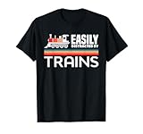 Photo Gallery facilmente distratto dai treni vintage locomotiva maglietta Photo Gallery facilmente distratto dai treni vintage locomotiva maglietta