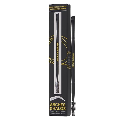 Brocha de cejas dual Arches & Halos para un maquillaje rápido y natural en el día a día