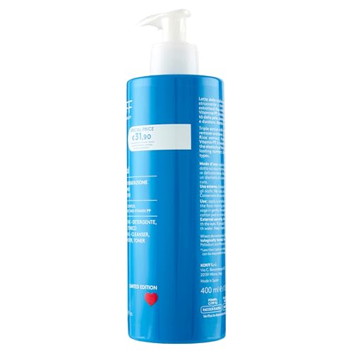 Korff Essence All-in One mleko do twarzy, potrójne oczyszczanie, zmywanie i tonik, formuła nawilżająca z kwasem hialuronowym