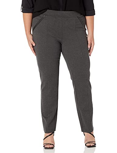 Rafaella Women's Plus Size Ponte Knit Slim...