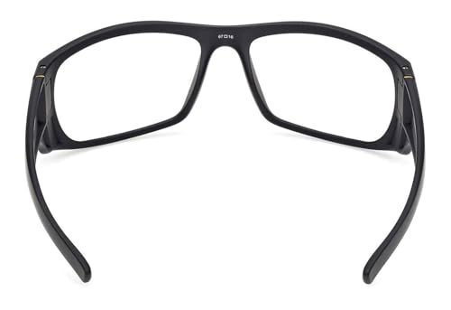 Harley-Davidson Men's Winborn Clear Lens Sport Sunglasses, Matte Black Frame3