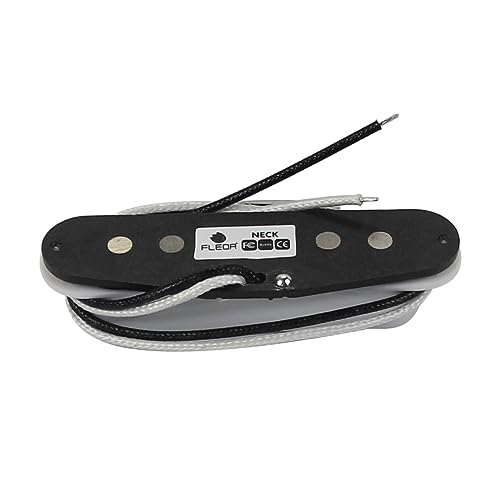 FLEOR Alnico 5 HSS Set Staggered Single-Coil+Humbucker Pickup fit ST Electric Guitar,Guitar Part Neck+Middle+Bridge Pickup(14-15K)White - Image 4