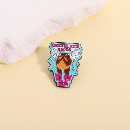 Image of Cute Enamel Pins Cartoon Lapel Pin Brooch Badge for Backpack Jackets Funny Tiger Pins for Gift Anime Enamel Pin for Clothing Hat Decoration